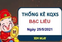 Thống kê KQXSBL ngày 25/5/2021