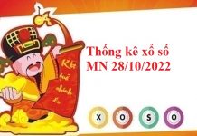 Thống kê xổ số miền Nam 28/10/2022