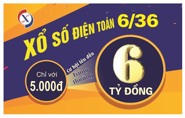 Mức thưởng xổ số 6x36 Mức thưởng xổ số 6x36